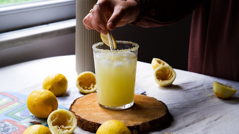 Fresh lemonade at Dions restaurant